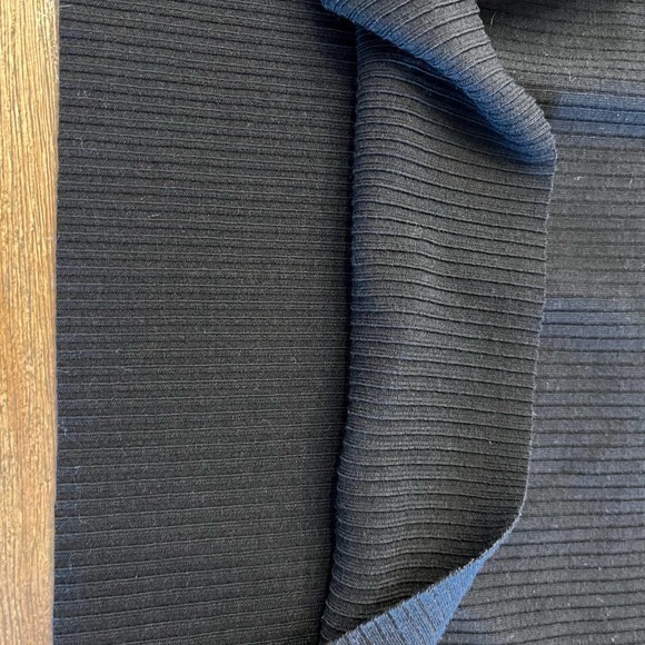 House of Harlow 1960 One Shoulder Body Con Stretch Black Ribbed N/S - Picture 6 of 11